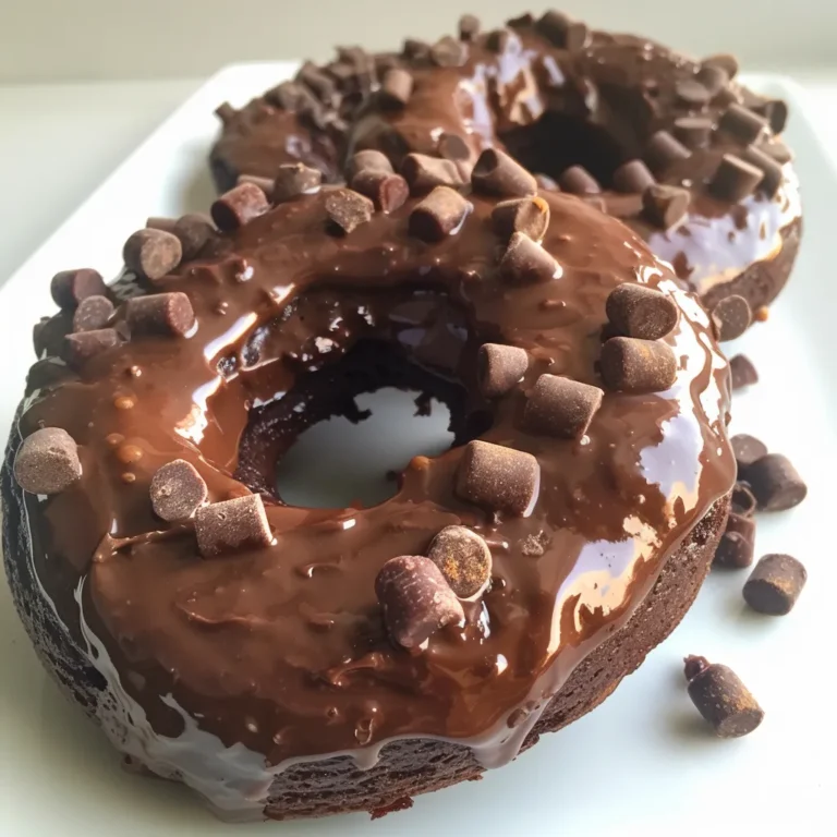 How to Make Delicious Triple Chocolate Protein Donuts in 8 Minutes