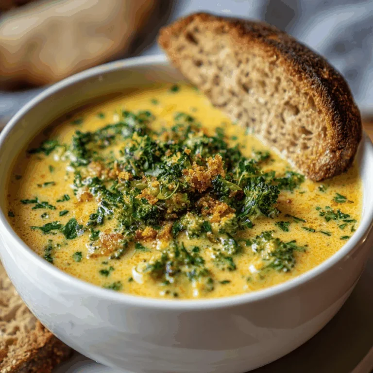 Warm Up with This High Protein Broccoli Cheddar Soup