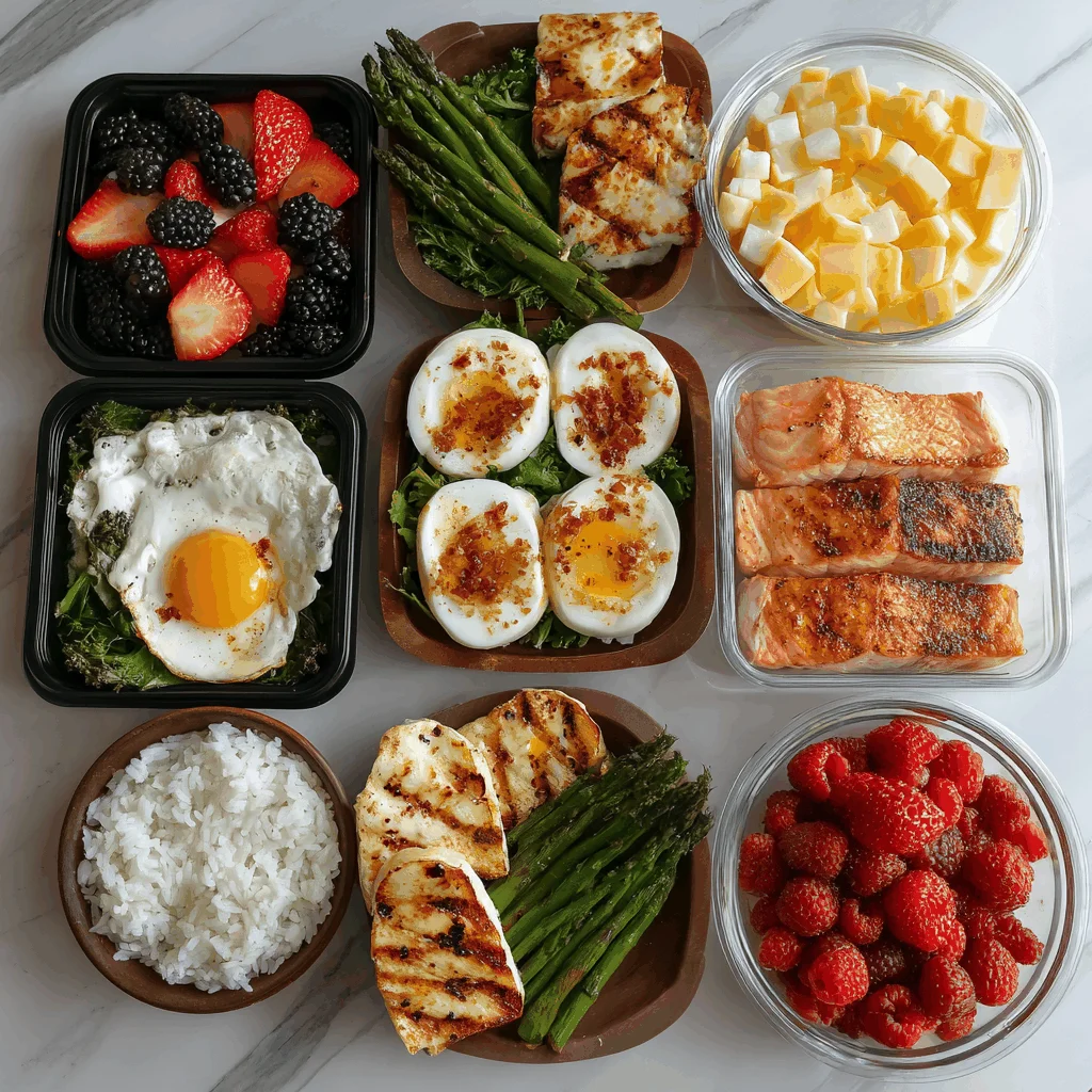 A delicious plate of 11 High-Protein Breakfast Meal Prep Ideas (30g+ of Protein)