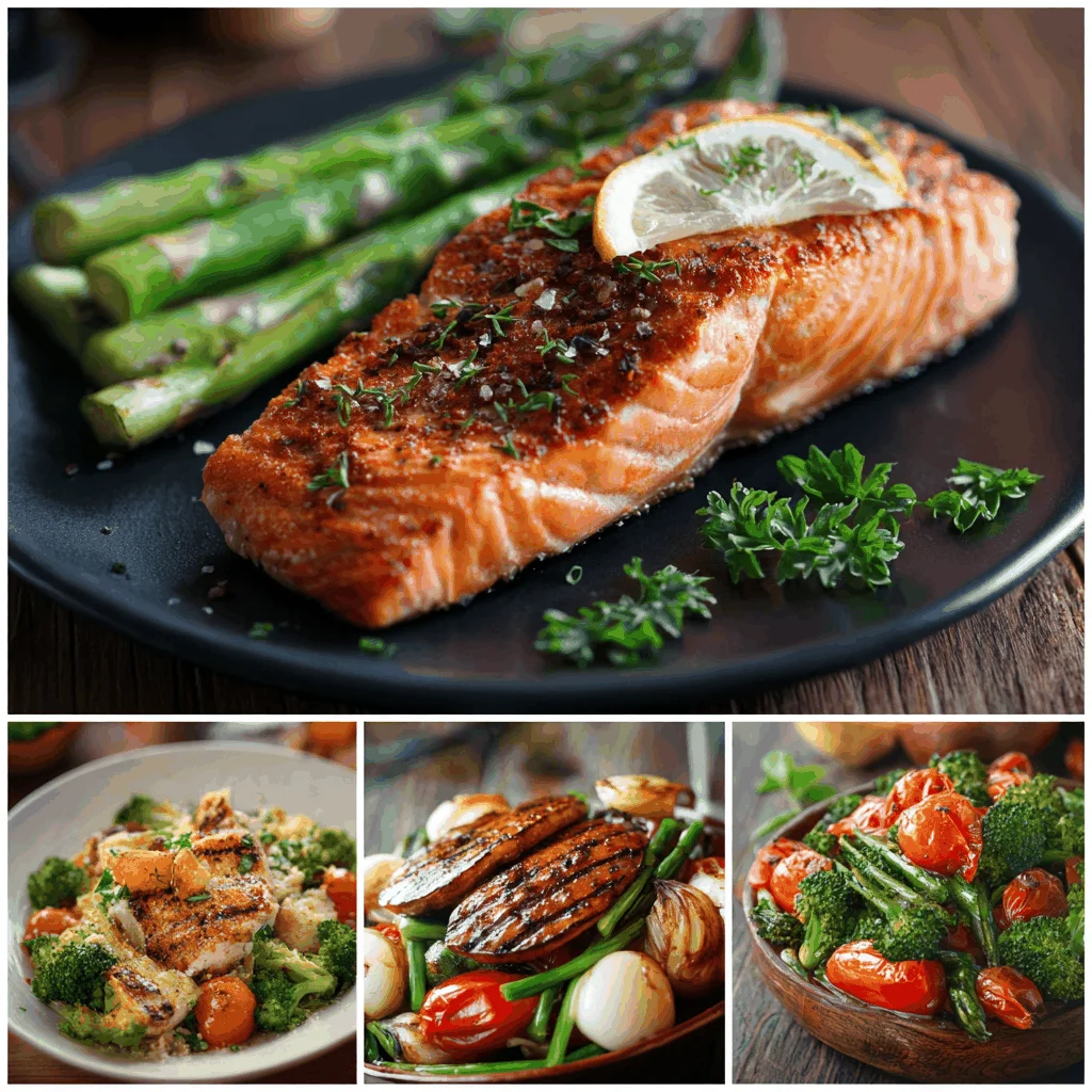 A delicious plate of 27 Healthy High-Protein Low-Calorie Recipes Under 500 Calories