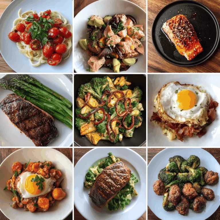 A delicious plate of Easy Low Carb High Protein Meals