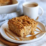 A delicious plate of Peanut Butter Baked Oatmeal