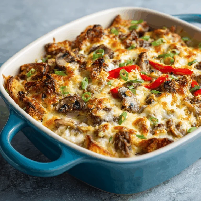 Dive Into Deliciousness with This Philly Cheesesteak Casserole!