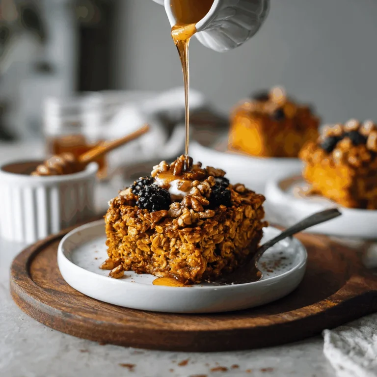 Kickstart Your Mornings with High Protein Pumpkin Baked Oatmeal
