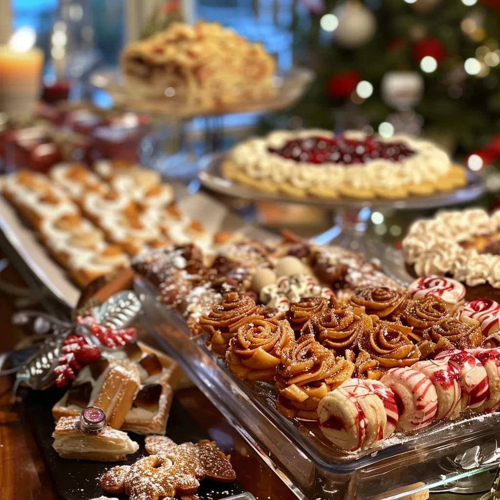 Side view of Hannah preparing colorful holiday recipes with fresh ingredients.