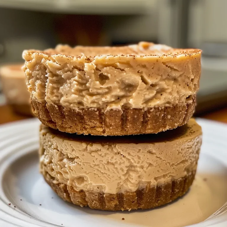 Whip Up These Delightful Keto No-Bake Protein Cheesecake Cups and Savor Every Bite! Close-up view of Keto No-Bake Protein Cheesecake Cups in a clear glass, showcasing creamy texture and topped with a sprinkle of cinnamon.