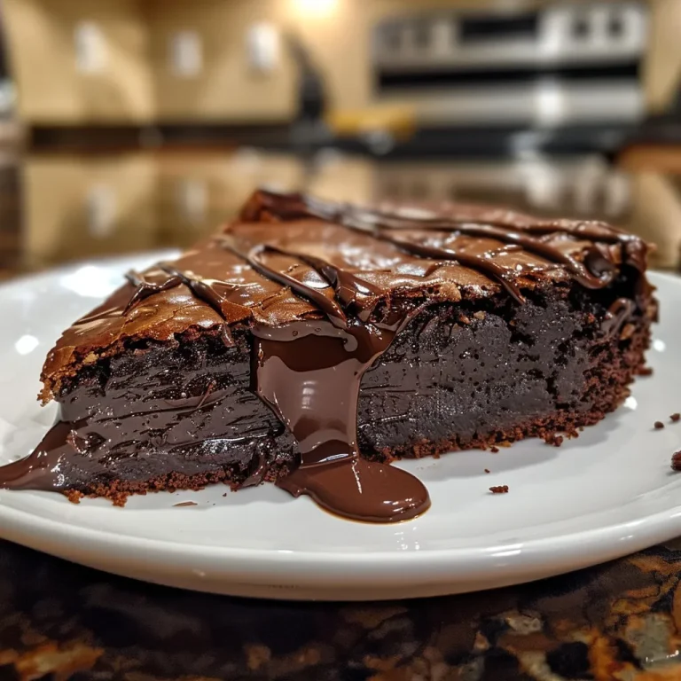 Close-up side view of a baked chocolate fondant, showcasing its gooey center.