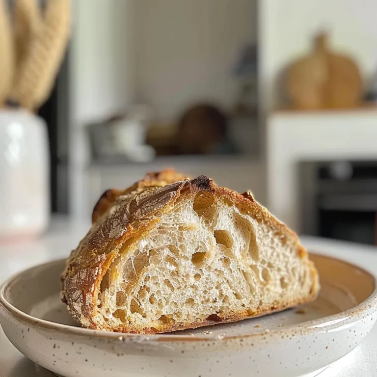 A close-up side view of a golden-brown loaf of sourdough bread, showcasing its crusty exterior.
