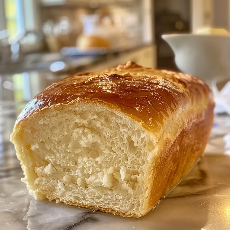 Soft and fluffy sandwich bread displayed in a close-up side view.
