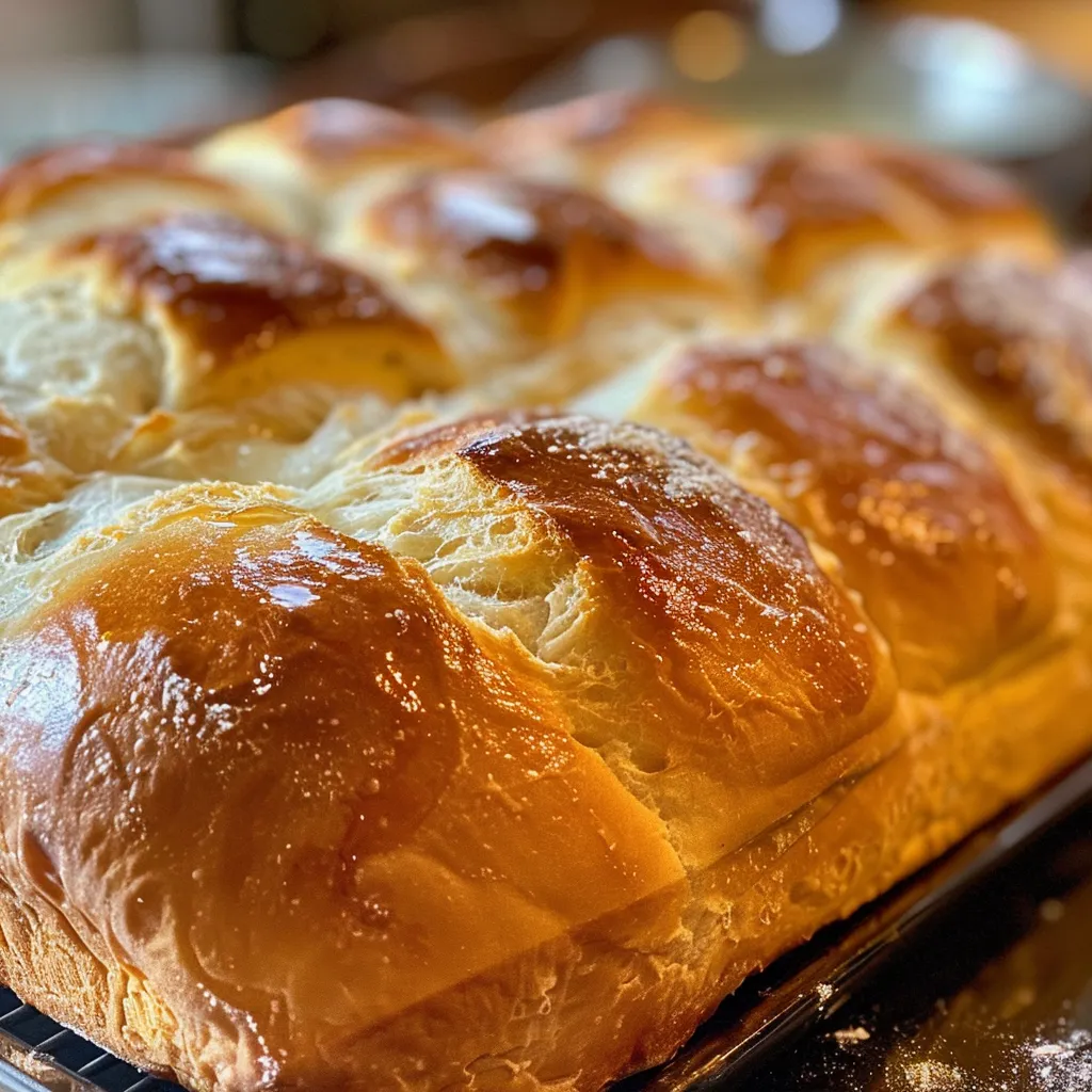 Sliced side view of freshly baked beginner bread, revealing a fluffy interior.