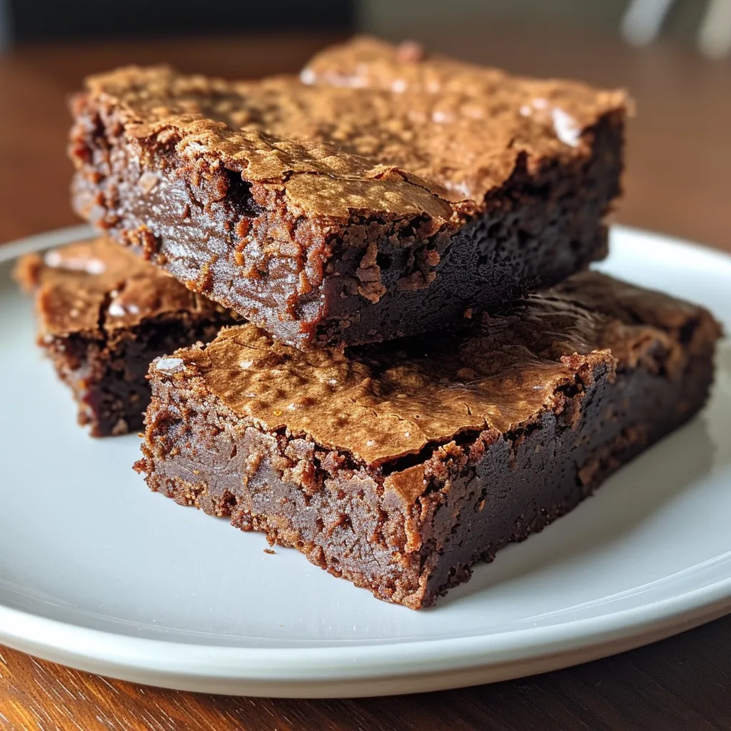 Close-up view of moist gluten-free oat flour brownies with chocolate chips.