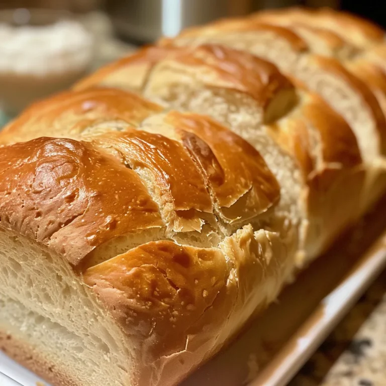 Side view of freshly baked homemade bread with a golden crust.