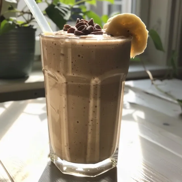 Close-up of a vibrant Röda bär & Vaniljprotein Smoothie in a glass.