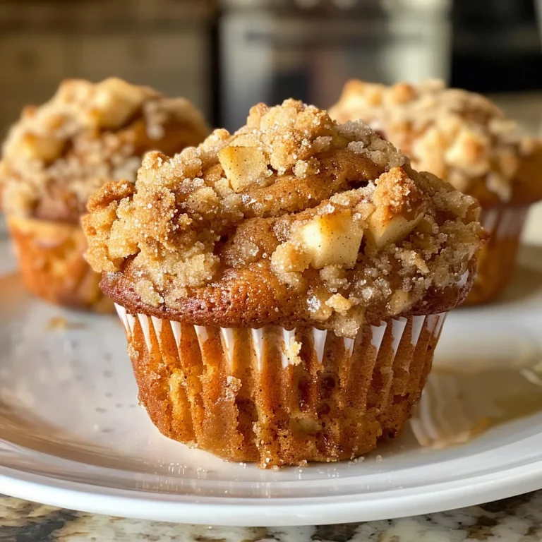 Bite into Bliss: Your Guide to Irresistible Apple Cinnamon Streusel Muffins Close-up of freshly baked Apple Cinnamon Streusel Muffins with a golden-brown topping.