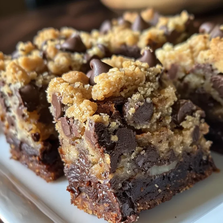 Deliciously Decadent Chocolate Chip Muffin Crumb Bars: Your New Favorite Treat! Close-up side view of chocolate chip muffin crumb bars with a golden-brown crust.