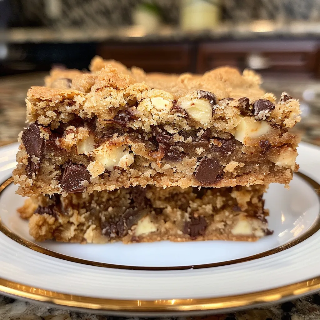 Delicious chocolate chip muffin crumb bars showcasing gooey chocolate chunks.