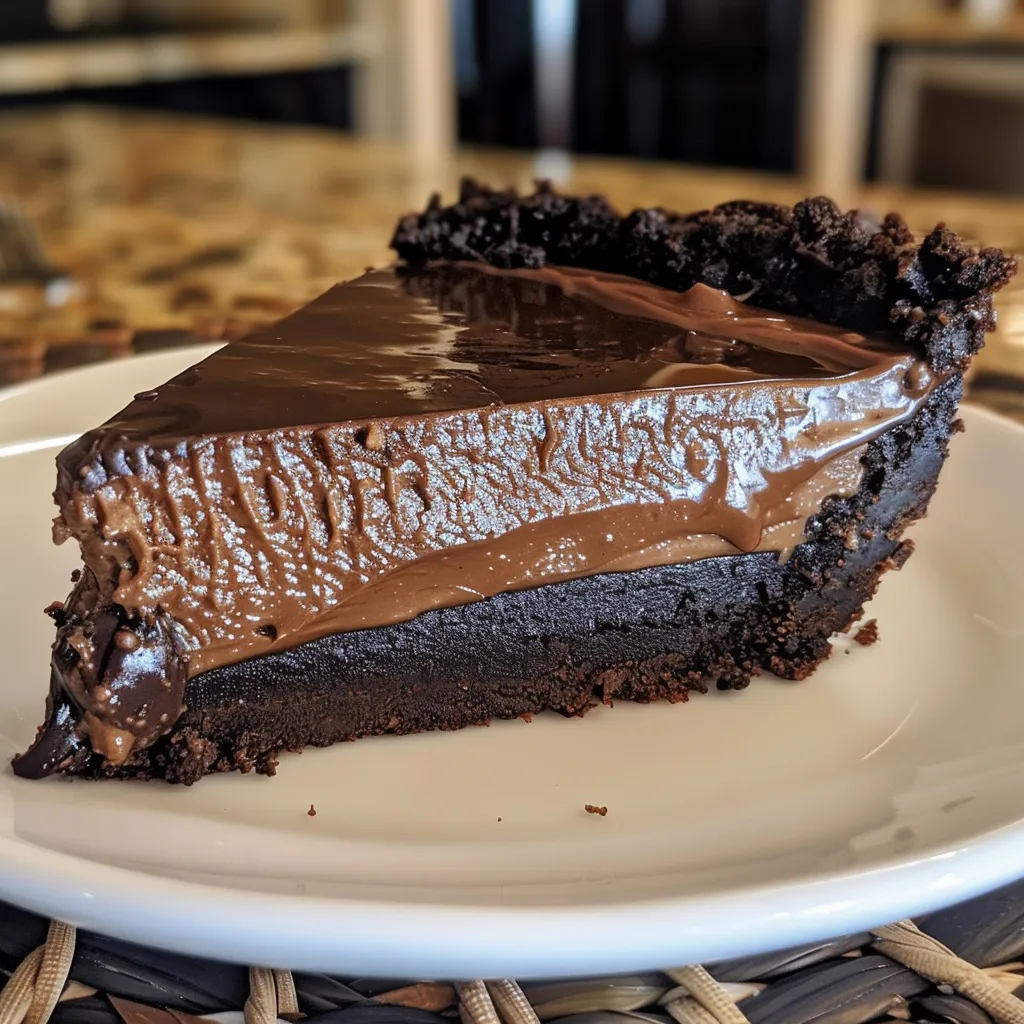 Detailed view of a chocolate cookie crumb crust showcasing its crumbly texture.