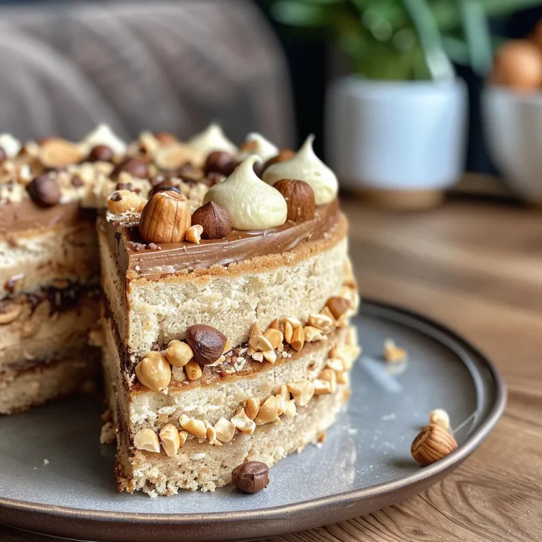 Close-up side view of a Coffee Hazelnut Sponge Cake, showcasing its moist texture and layered appearance.