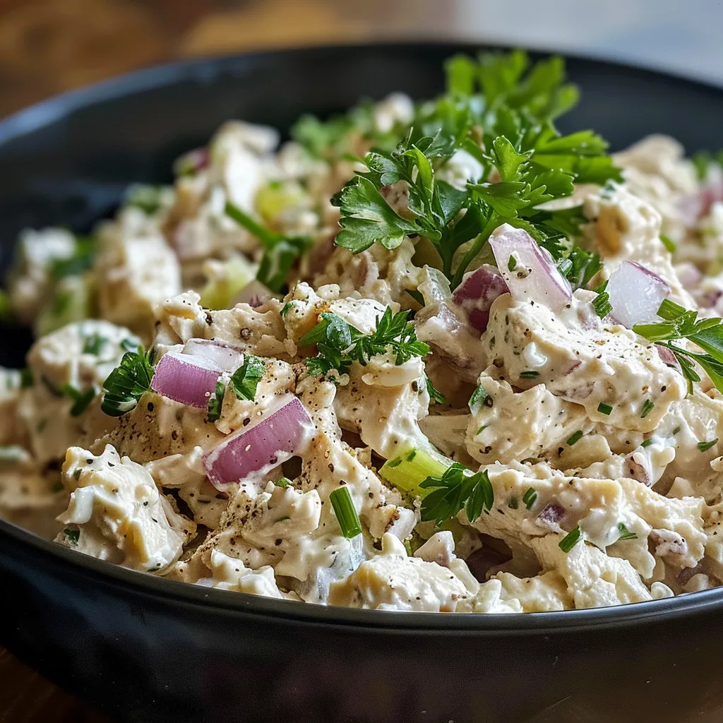 A vibrant Cottage Cheese Tuna Salad with fresh ingredients, displayed in a white dish.
