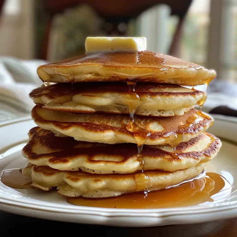 Fluffy and Fun Whip Up Eggless Greek Yogurt Pancakes with Ease! Close-up of fluffy Greek yogurt pancakes stacked on a plate.