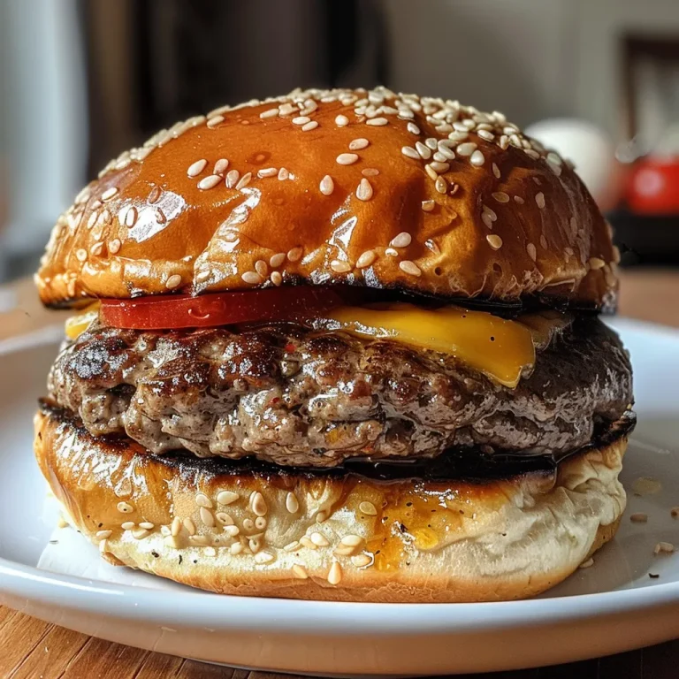 Bun-derful Homemade Hamburger Buns: Your New Kitchen Adventure! Close-up of freshly baked homemade hamburger buns, showcasing a golden-brown top with sesame seeds.