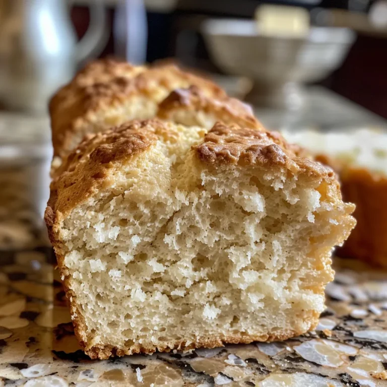 Whip Up No-Yeast Irish Soda Bread in a Snap The Perfect Cozy Treat! Close-up view of No-Yeast Irish Soda Bread with a golden crust.