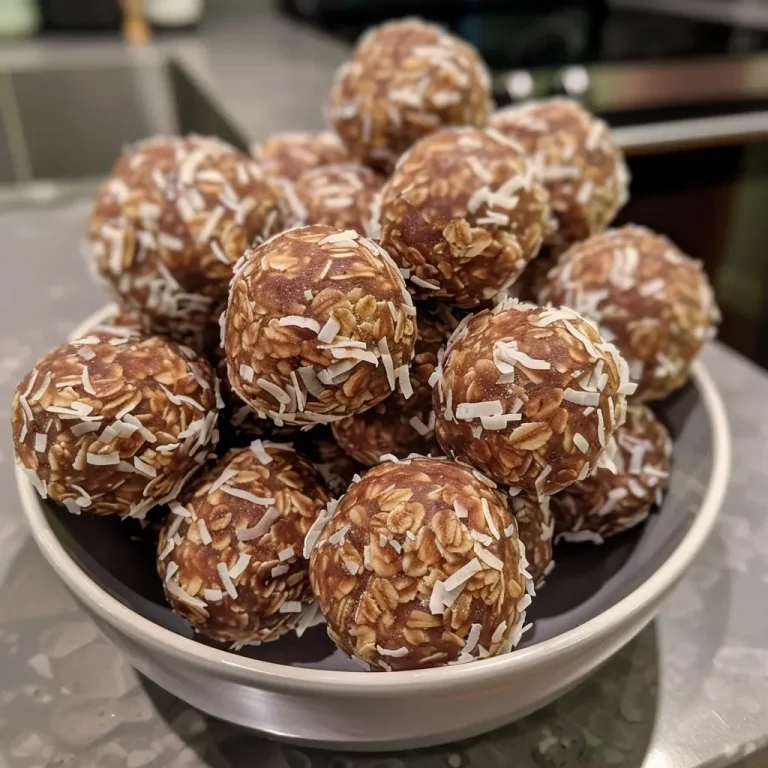 ['Close-up side view of coconut mocha energy balls with a glistening chocolate surface.', 'Delicious coconut mocha energy balls displayed on a rustic wooden surface.', 'Side perspective of energy balls, showcasing coconut flakes and rich cocoa texture.', 'A tempting arrangement of energy balls with visible coconut and chocolate layers.']