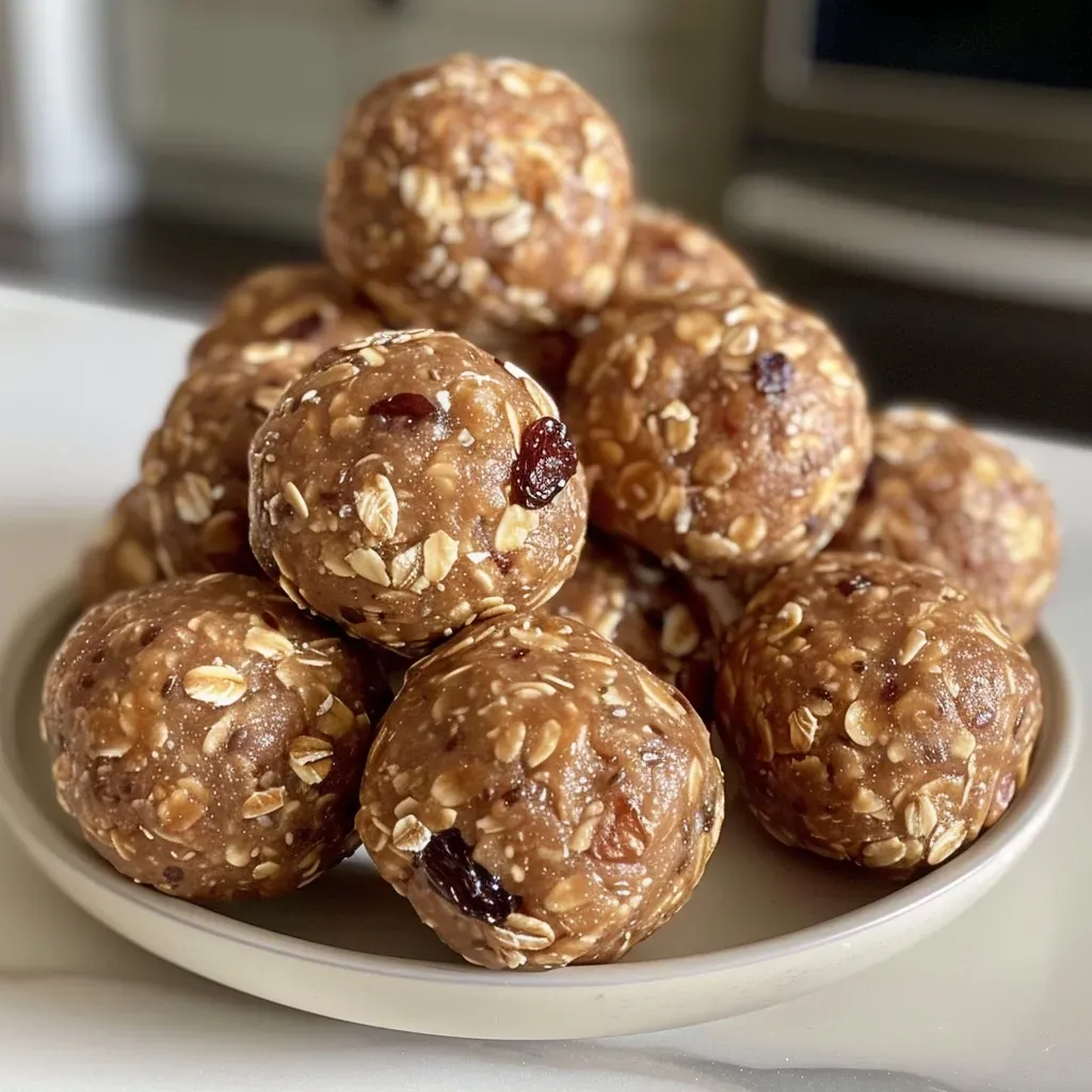 ['Close-up view of energy balls made from cashews, oats, and vanilla, garnished with desiccated coconut.', 'Side view of delicious, round energy balls with a textured surface, showcasing their ingredients.', 'Juicy energy balls displayed on a white surface, highlighting their natural ingredients and coconut decoration.', 'A focused shot of nutritious energy balls featuring oats, cashew nuts, and a sprinkle of coconut.']