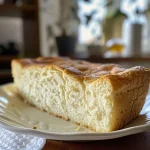 ['Close-up view of fluffy cottage cheese and egg white bread with a golden crust.', 'Side view of soft and airy bread made with cottage cheese and egg whites, displayed on a wooden cutting board.', 'Detail of fluffy bread showcasing its light texture and ingredients, against a natural backdrop.', 'Sliced cottage cheese and egg white bread revealing its moist interior and inviting crust.']