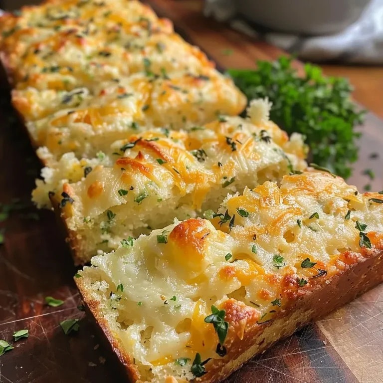 ['Side view of freshly baked Herb and Cheese Quick Bread, showcasing a golden crust and cheese melting from the surface.', 'Close-up image of herb-infused cheese bread with visible chunks of cheddar and herbs in a soft texture.', 'Detailed side view of a homemade bread loaf, highlighting the crispy exterior and gooey cheese interior.', 'Appetizing close-up of herb and cheese bread revealing a rich, flavorful crust and cheesy filling.']