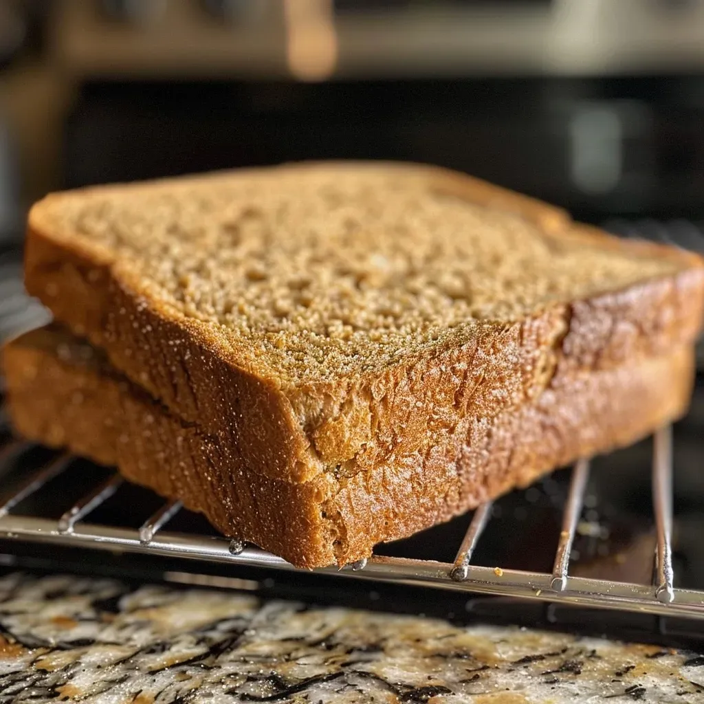 ['Side view of a loaf of golden-brown high-protein whole wheat sandwich bread on a wooden cutting board.', 'Close-up of freshly baked high-protein whole wheat sandwich bread showcasing its crust and texture.', 'A sliced loaf of high-protein whole wheat bread displaying its soft, fluffy interior and crusty exterior.', 'High-protein whole wheat sandwich bread with a rustic appearance, captured in natural light.']