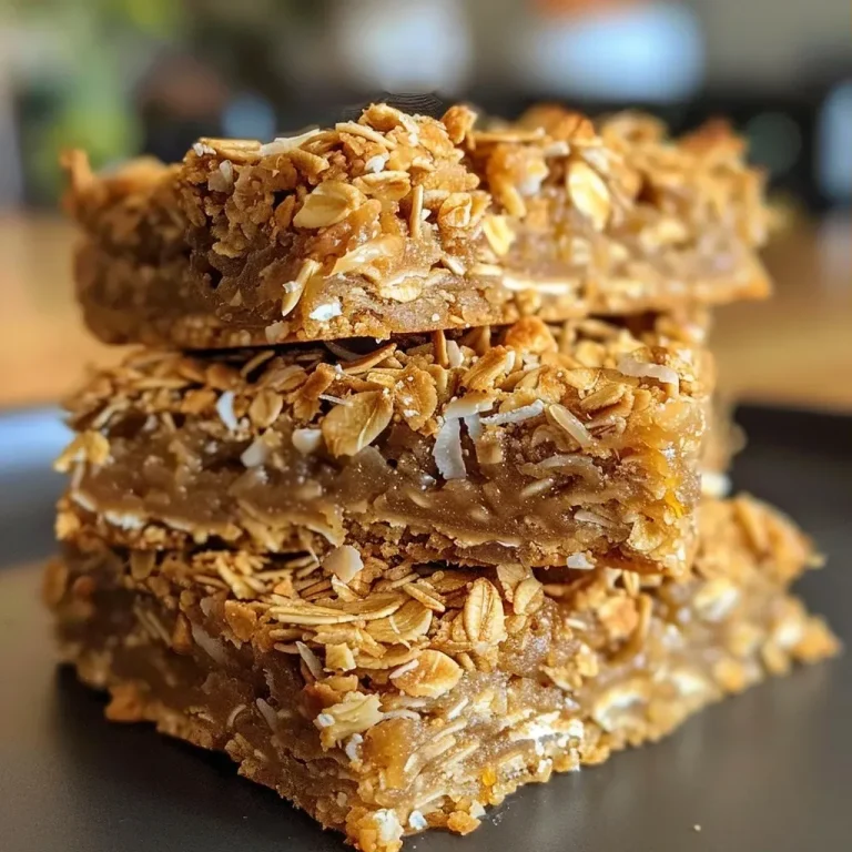 ['Close-up side view of a Honey Coconut Oat Bar, showcasing its golden-brown texture and coconut flakes.', 'A juicy Honey Coconut Oat Bar displayed on a rustic surface, highlighting its chewy consistency and ingredients.', 'Detailed image of a Honey Coconut Oat Bar, emphasizing the rolled oats and shredded coconut embedded in the bar.', 'Side view of a freshly baked Honey Coconut Oat Bar, with a glistening honey glaze and crunchy coconut topping.']