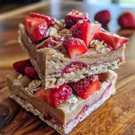 ['Close-up side view of a strawberry protein bar on a white background.', 'Juicy strawberry protein bar with a textured surface, featuring bits of strawberries.', 'Side profile of a vibrant strawberry protein bar with visible crushed strawberry pieces.', 'Detailed view of a protein bar showcasing a pink hue and a sprinkle of crushed strawberries.']