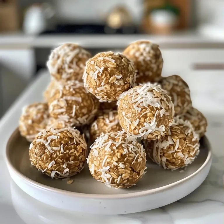 ['Close-up view of golden Vanilla Coconut Balls on a textured surface.', 'Side view of delicious Vanilla Coconut Balls sprinkled with coconut flakes.', 'Juicy Vanilla Coconut Balls arranged on a plate, showcasing their texture.', 'Brightly lit photo of Vanilla Coconut Balls with a few chocolate chips visible.']