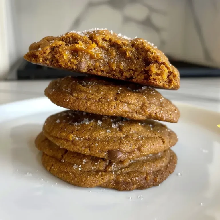 ['Close-up of golden-brown pumpkin cookies with chocolate chips.', 'Side view of freshly baked Air Fryer pumpkin cookies on a plate.', 'Juicy, soft pumpkin cookies with a sprinkle of powdered sugar drizzle.', 'Tasty Air Fryer pumpkin cookies featuring chocolate chips and spices.']