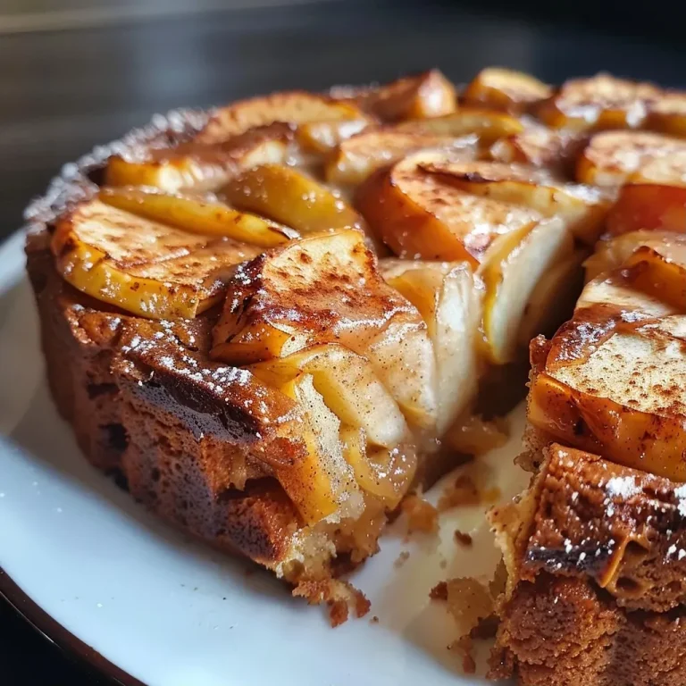 ['A close-up side view of a moist Apple Cinnamon Cake adorned with diced apples.', 'Juicy Apple Cinnamon Cake displayed with a golden-brown crust and cinnamon dusting.', 'A detailed side view of a slice of Apple Cinnamon Cake, showcasing apple chunks and a rich texture.', 'Close-up of a slice of Apple Cinnamon Cake highlighting its fluffy interior and cinnamon flavor.']