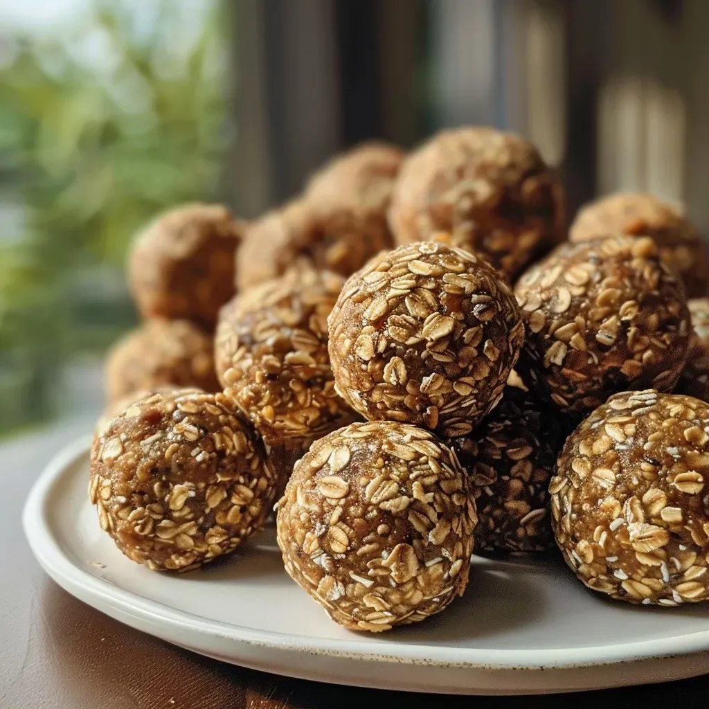 Close-up view of chai latte energy balls showcasing their texture and ingredients.