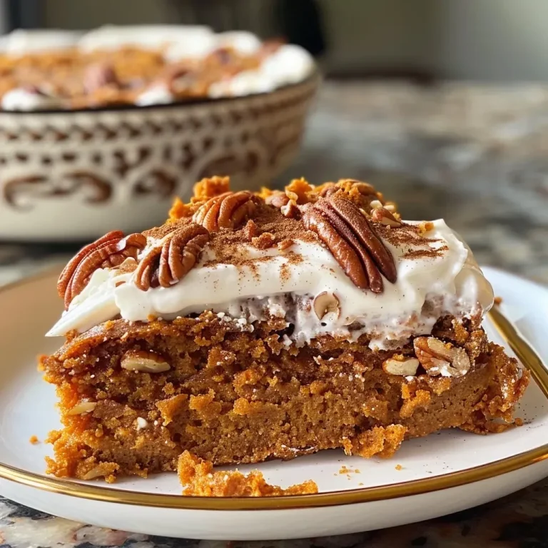 ['Close-up view of a moist crockpot pumpkin spice cake topped with whipped cream and caramel drizzle.', 'Side angle of a delicious pumpkin spice cake in a crockpot, garnished with nuts and ground cinnamon.', 'Juicy pumpkin spice cake freshly made in a crockpot, with a creamy topping and caramel sauce.', 'Appetizing slice of crockpot pumpkin spice cake, featuring a rich texture and warm spices.']