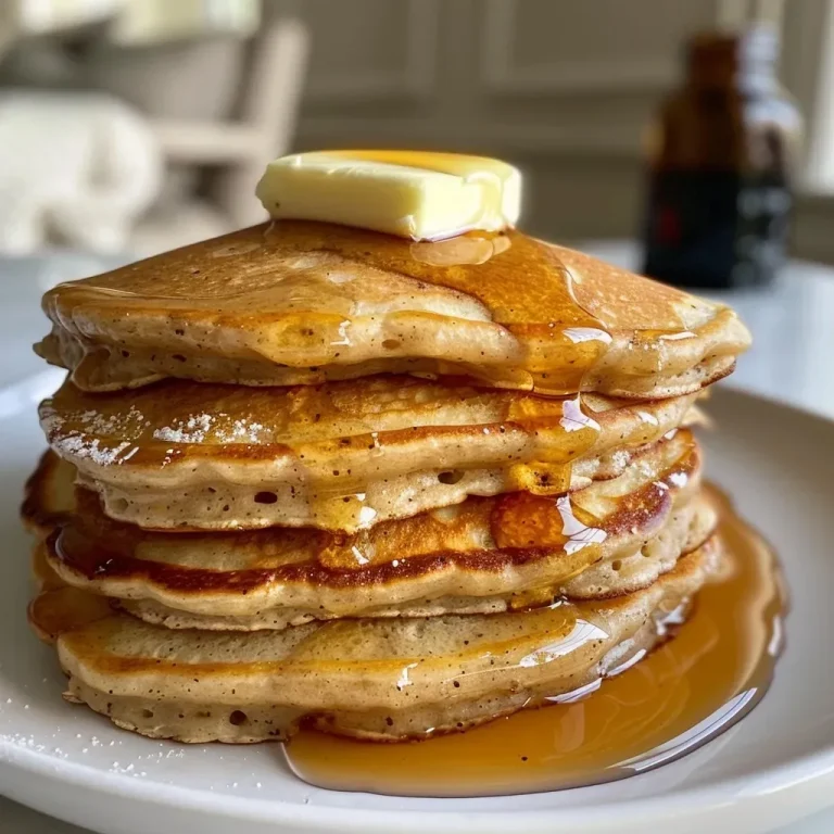 ['Close-up side view of fluffy, golden-brown Double Chai Spiced Pancakes stacked on a plate.', 'Juicy and delicious Double Chai Spiced Pancakes with a light dusting of powdered sugar on top.', 'Side view of warm Double Chai Spiced Pancakes drizzled with syrup, showcasing their spiced texture.', 'A stack of moist Double Chai Spiced Pancakes garnished with a cinnamon stick and a sprinkle of spices.']