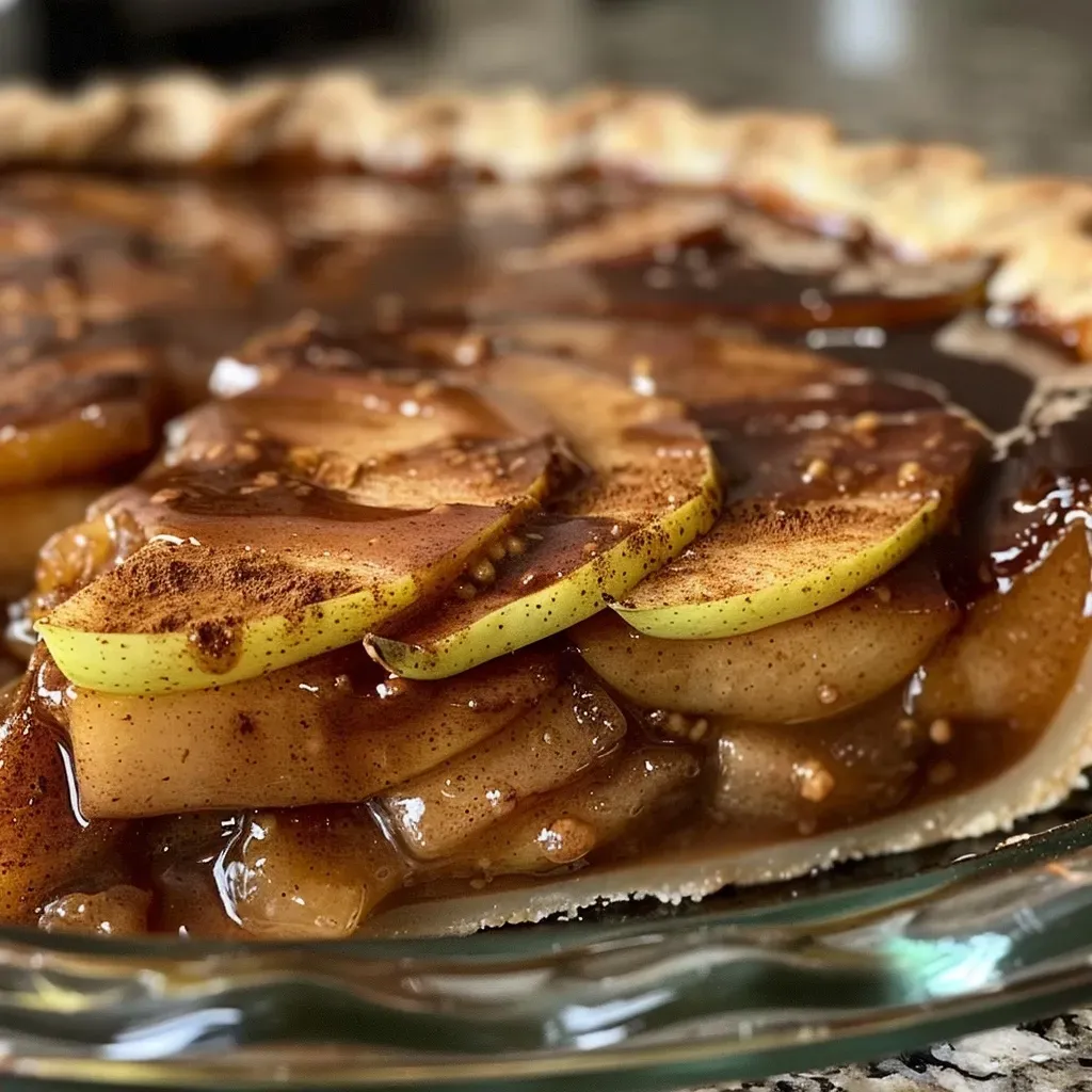 ['Close-up view of a baked Fall Spiced Chai Pear Pie, showcasing golden-brown crust and pear slices.', 'Side view of a freshly made Fall Spiced Chai Pear Pie on a wooden table, with visible spices and pear filling.', 'Detailed close-up of a warm Fall Spiced Chai Pear Pie, highlighting the flaky crust and aromatic spices.', 'Side profile of a deliciously baked Fall Spiced Chai Pear Pie, revealing juicy pear slices inside.']