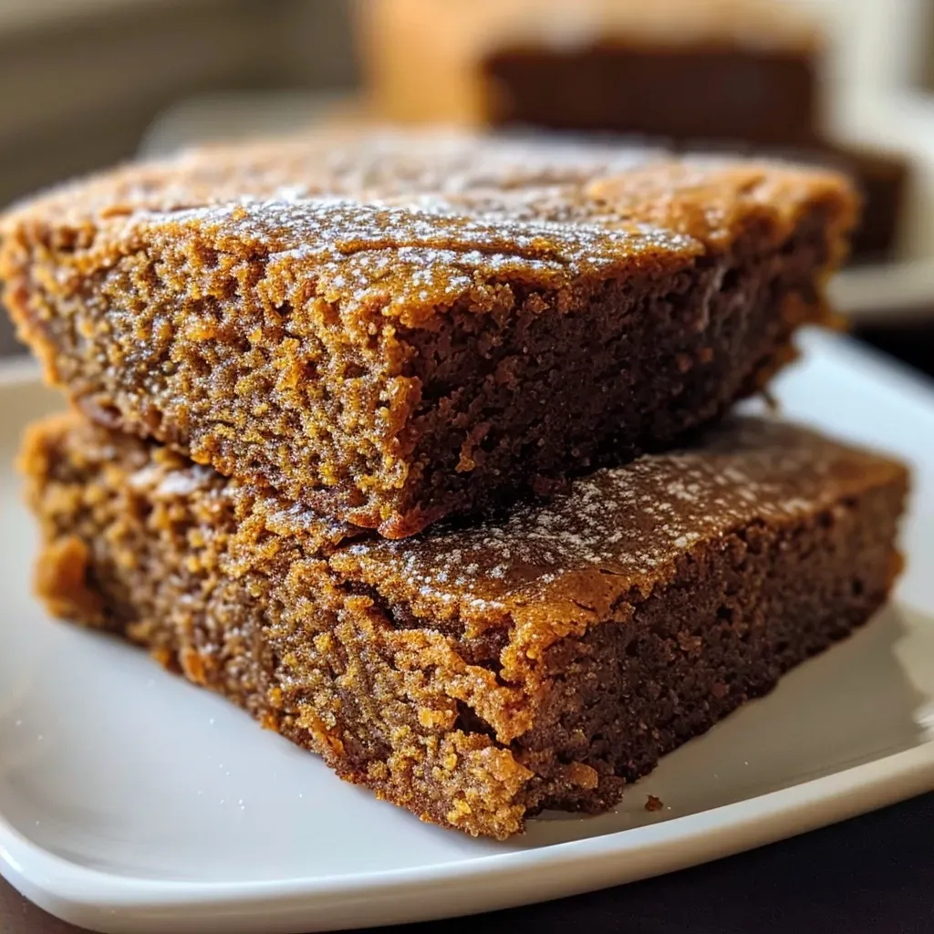 Close-up side view of a delicious gingerbread recipe ingredient display.