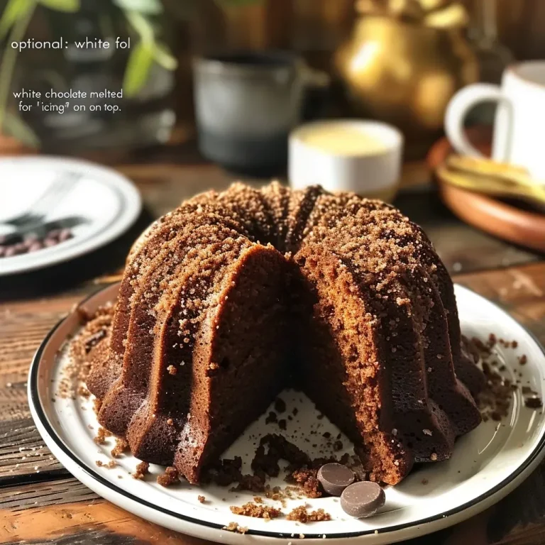 ['Close-up side view of a Healthy Gingerbread Bundt Cake with chocolate chips.', 'Juicy slice of Healthy Gingerbread Bundt Cake displayed on a plate.', 'Healthy Gingerbread Bundt Cake with a glossy finish and chocolate drizzle.', 'Mouthwatering Healthy Gingerbread Bundt Cake featuring festive spices.']