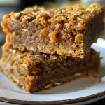 ['A close-up side view of a moist pumpkin bar, showcasing its rich texture.', 'Juicy pumpkin bar displayed with a golden-brown top and soft, creamy interior.', 'Detailed view of freshly baked pumpkin bars, emphasizing their spiced appearance.', 'Angle shot of pumpkin bars highlighting the warm hue and sprinkled spices.']