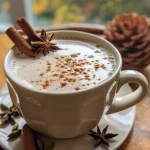 ['A close-up side view of a creamy Slow Cooker Chai Latte in a glass mug.', 'A rich and aromatic Slow Cooker Chai Latte showcased with spices around it.', 'A steaming cup of Slow Cooker Chai Latte with a sprinkle of cinnamon on top.', 'A beautifully presented Slow Cooker Chai Latte highlighting its creamy texture.']