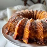 ['Close-up side view of a Honey Pumpkin Bundt Cake with a glossy glaze.', 'A delicious Honey Pumpkin Bundt Cake displayed on a cake stand, showing its moist texture.', 'A slice of Honey Pumpkin Bundt Cake, highlighting its rich pumpkin color and drizzle of honey.', 'A warm Honey Pumpkin Bundt Cake with a dusting of powdered sugar and honey glaze, on a wooden table.']