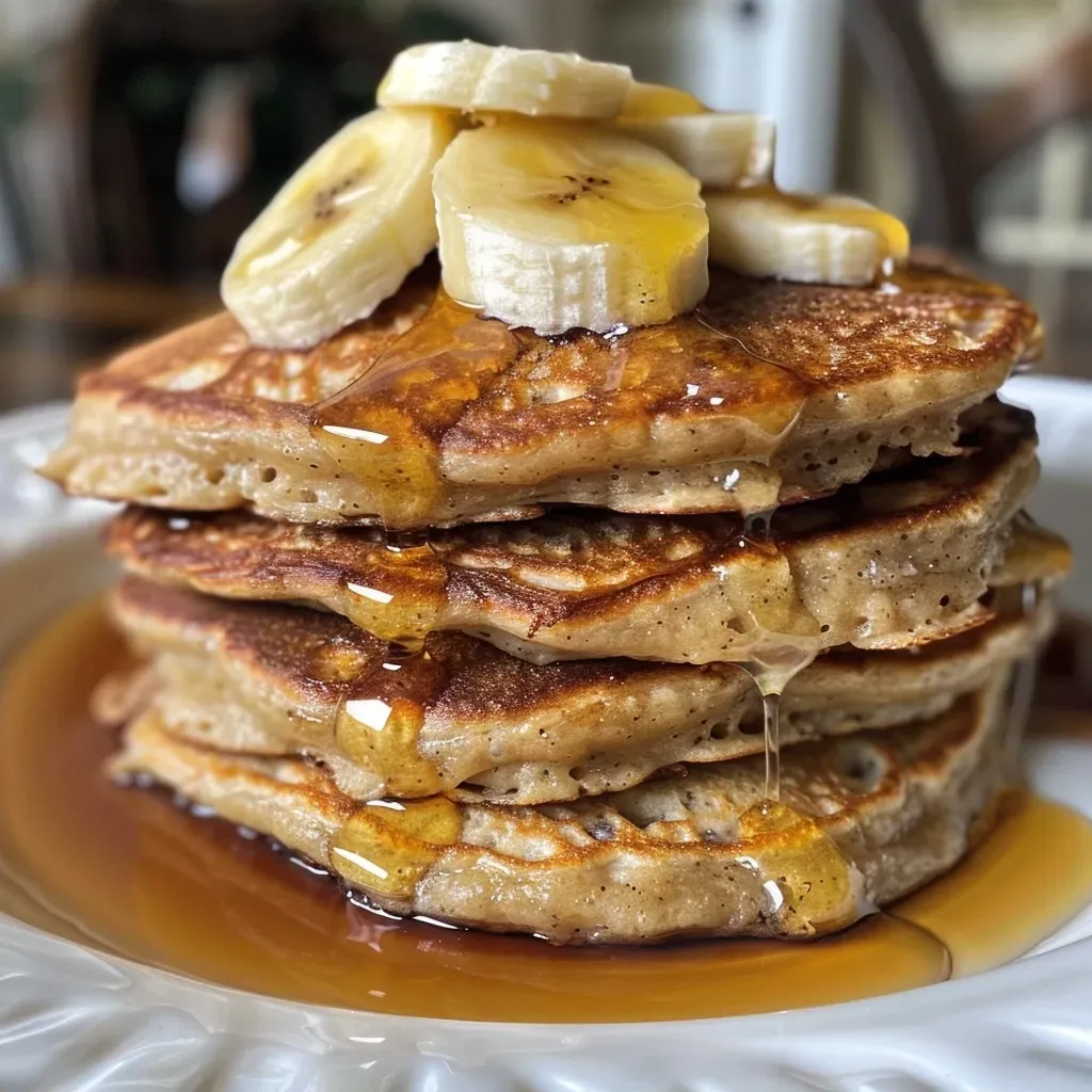 3 Ingredient Banana Oatmeal Pancakes
