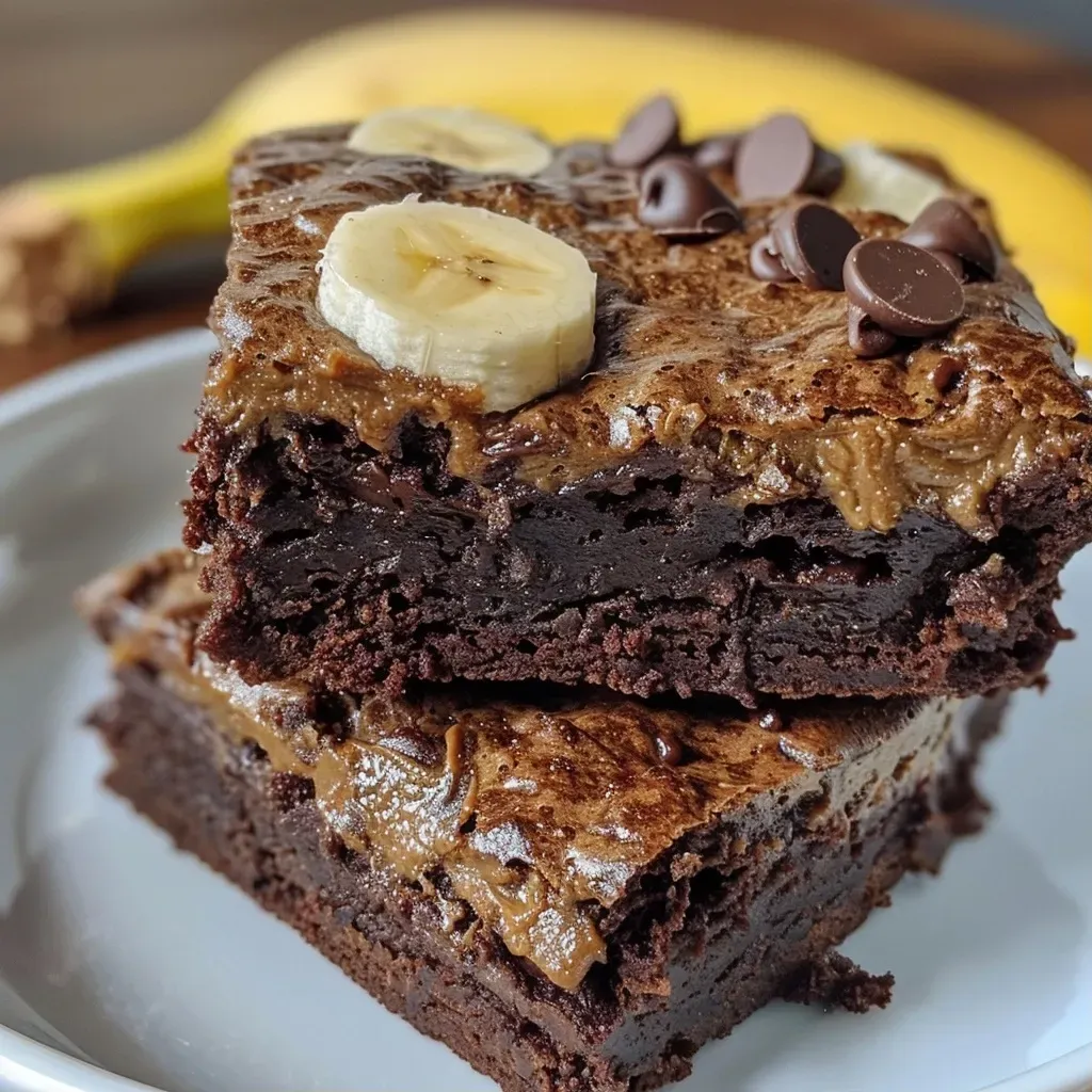 3 Ingredient Brownies with Banana