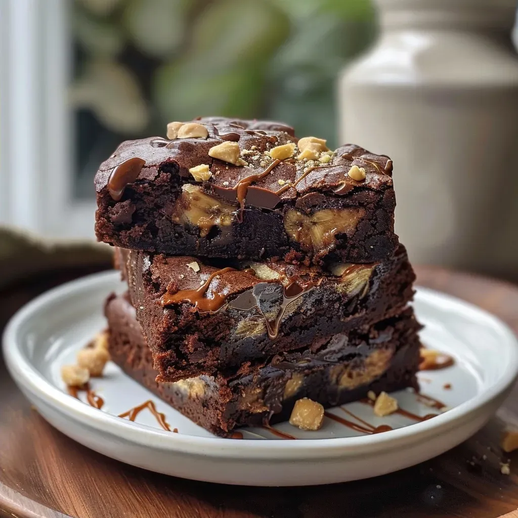 3 Ingredient Brownies with Banana