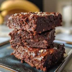 3-Ingredient Healthy Banana Brownies