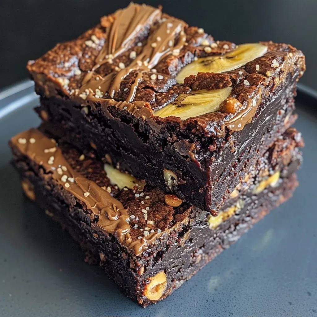3-Ingredient Healthy Banana Brownies